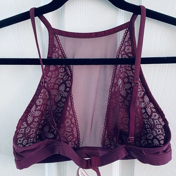 Victorias Secret Dream Angels Bra L Sheer Mesh & Lace Wireless Unlined Bralette - Picture 4 of 5